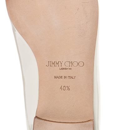 Jimmy Choo Patent Romy Flats 40.5 Off White 7 of 7