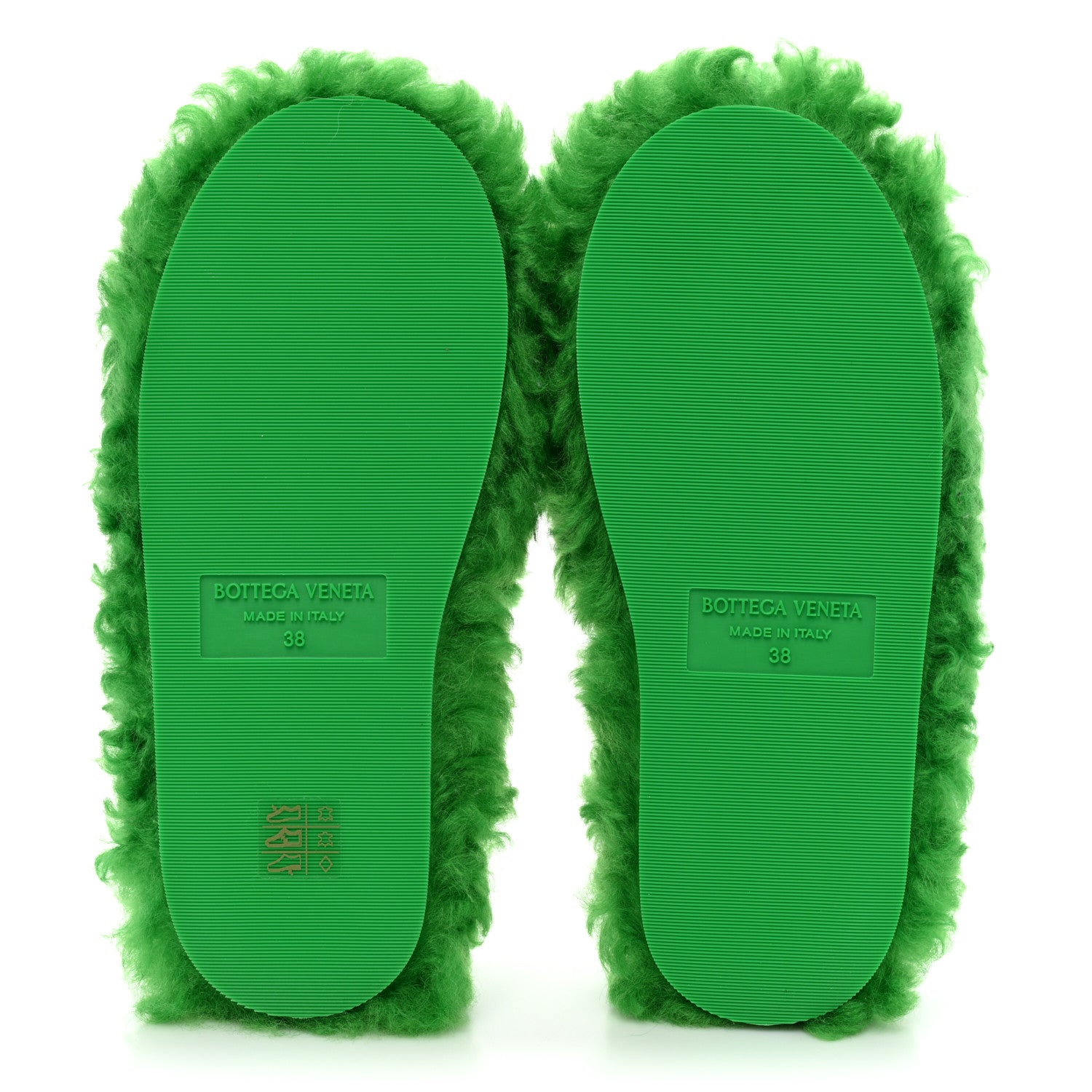 Bottega Veneta Shearling Resort Teddy Slides 38 Parakeet 5 of 6