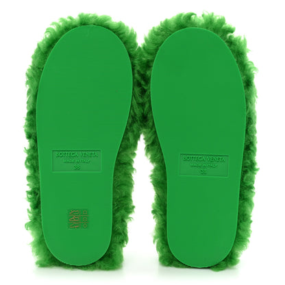 Bottega Veneta Shearling Resort Teddy Slides 38 Parakeet 5 of 6