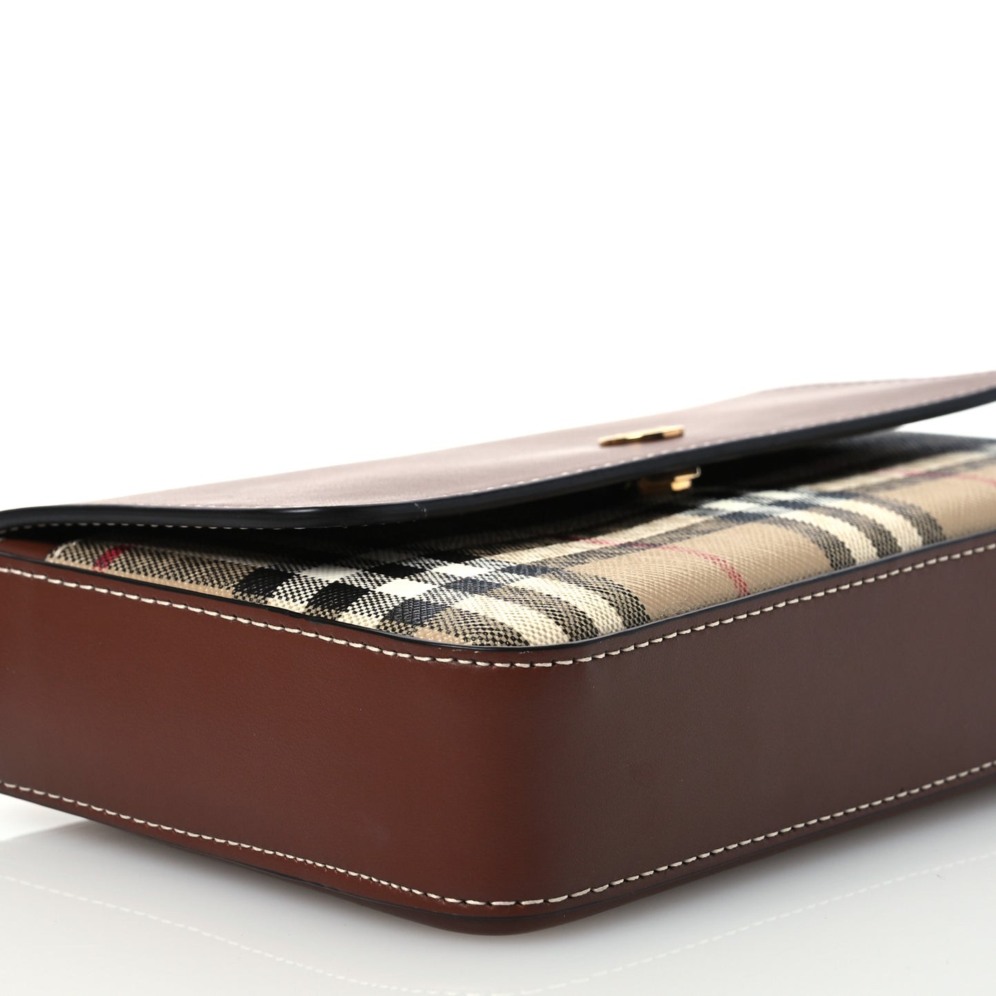 Calfskin Vintage Check New Hampshire Bag Archive Beige Tan