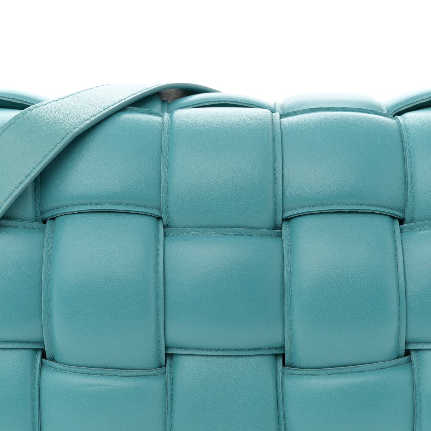 Maxi Intrecciato Padded Cassette Crossbody Bag Linoleum