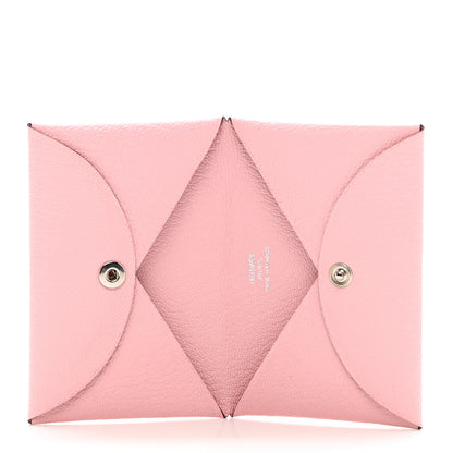 Hermes Chevre Mysore Calvi Card Case Rose Sakura 5 of 7