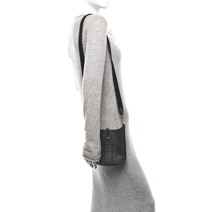 Hermes Taurillon Clemence Evelyne TPM Black 2 of 11
