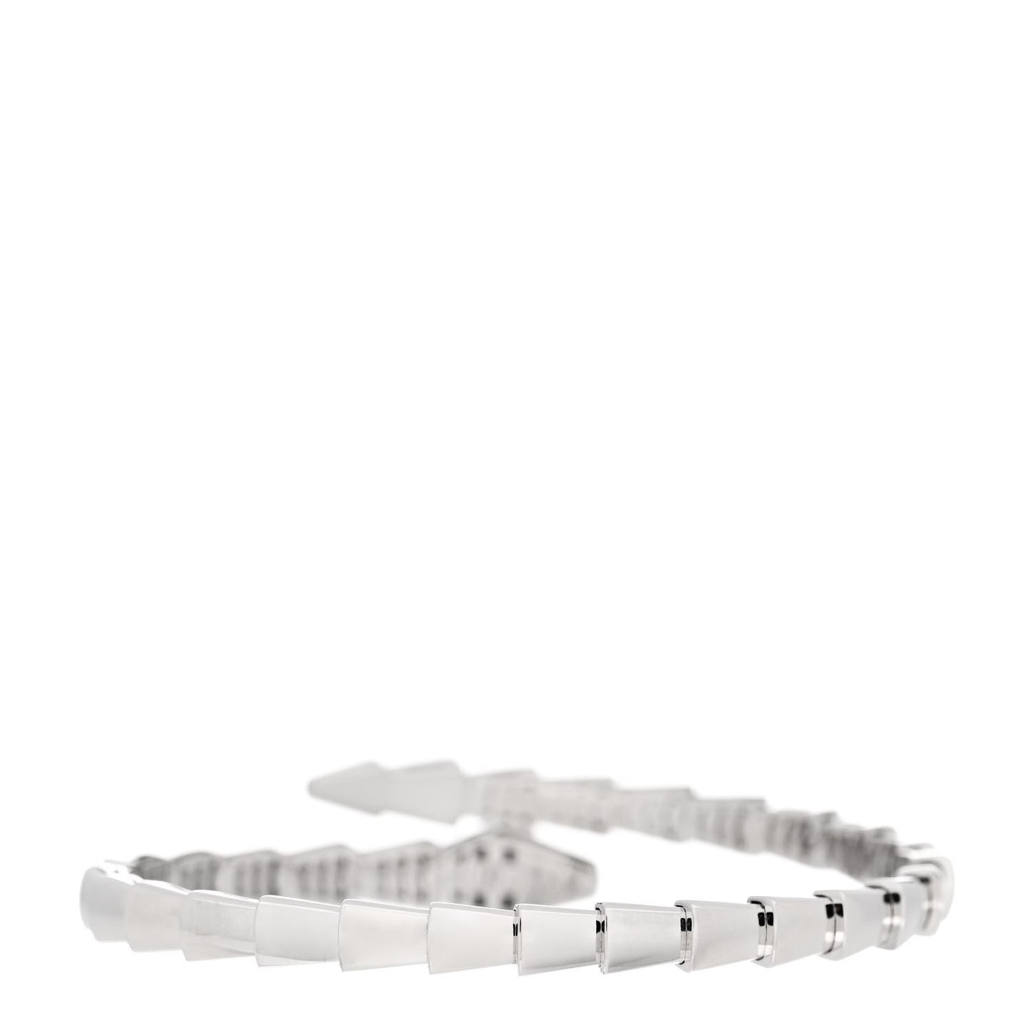 18K White Gold Serpenti Viper Bracelet S