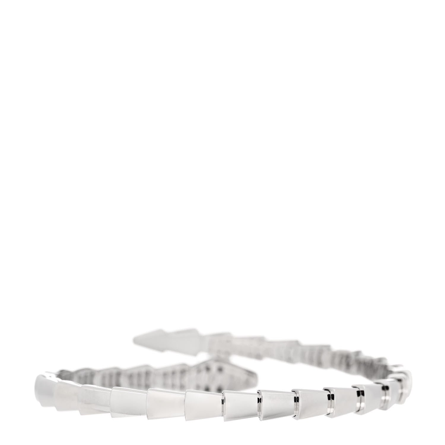 Bulgari 18K White Gold Serpenti Viper Bracelet S 2 of 8