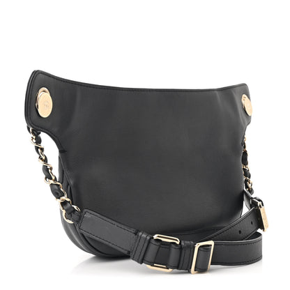 Chanel Calfskin Flap Chain Waist Bag Black 3 of 11