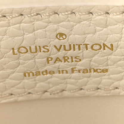 Louis Vuitton Taurillon Capucines BB Blanc Casse 6 of 9