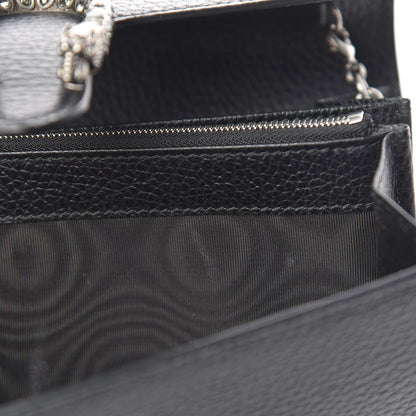 Gucci Calfskin Mini Dionysus Chain Wallet Black 11 of 15