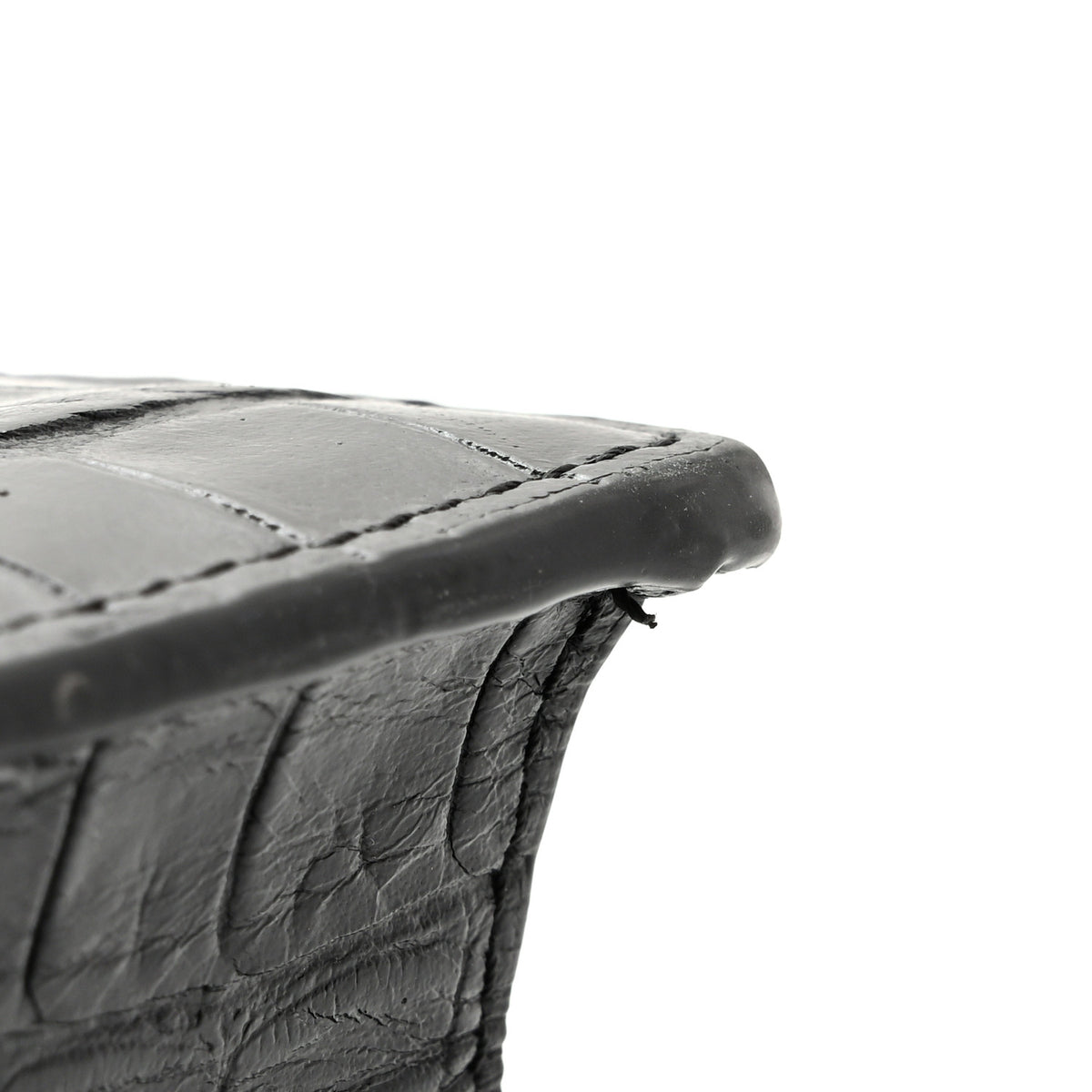 Mulberry Crocodile Embossed Calfskin Small Darley Black 12 of 13