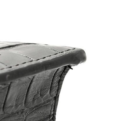 Mulberry Crocodile Embossed Calfskin Small Darley Black 12 of 13