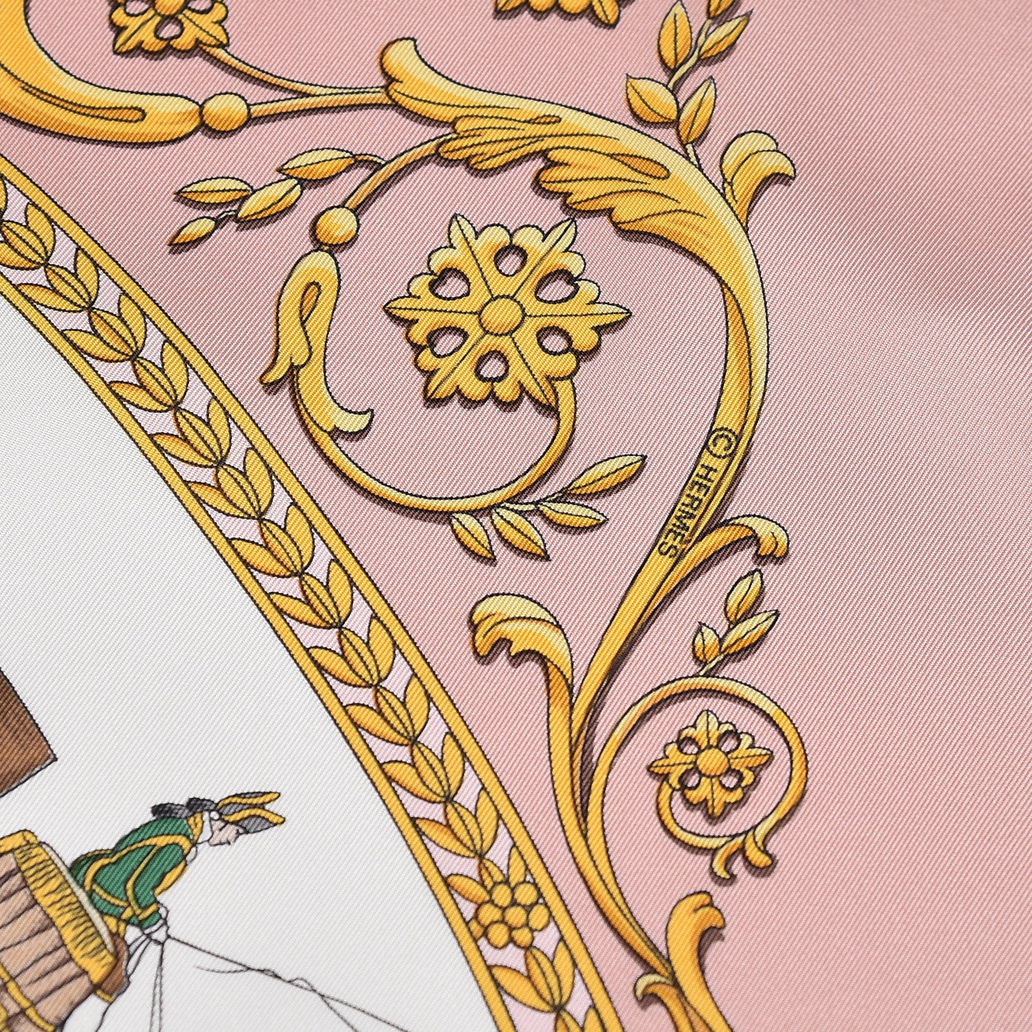 Hermes Silk La Promenade De Longchamps Scarf 90 5 of 5