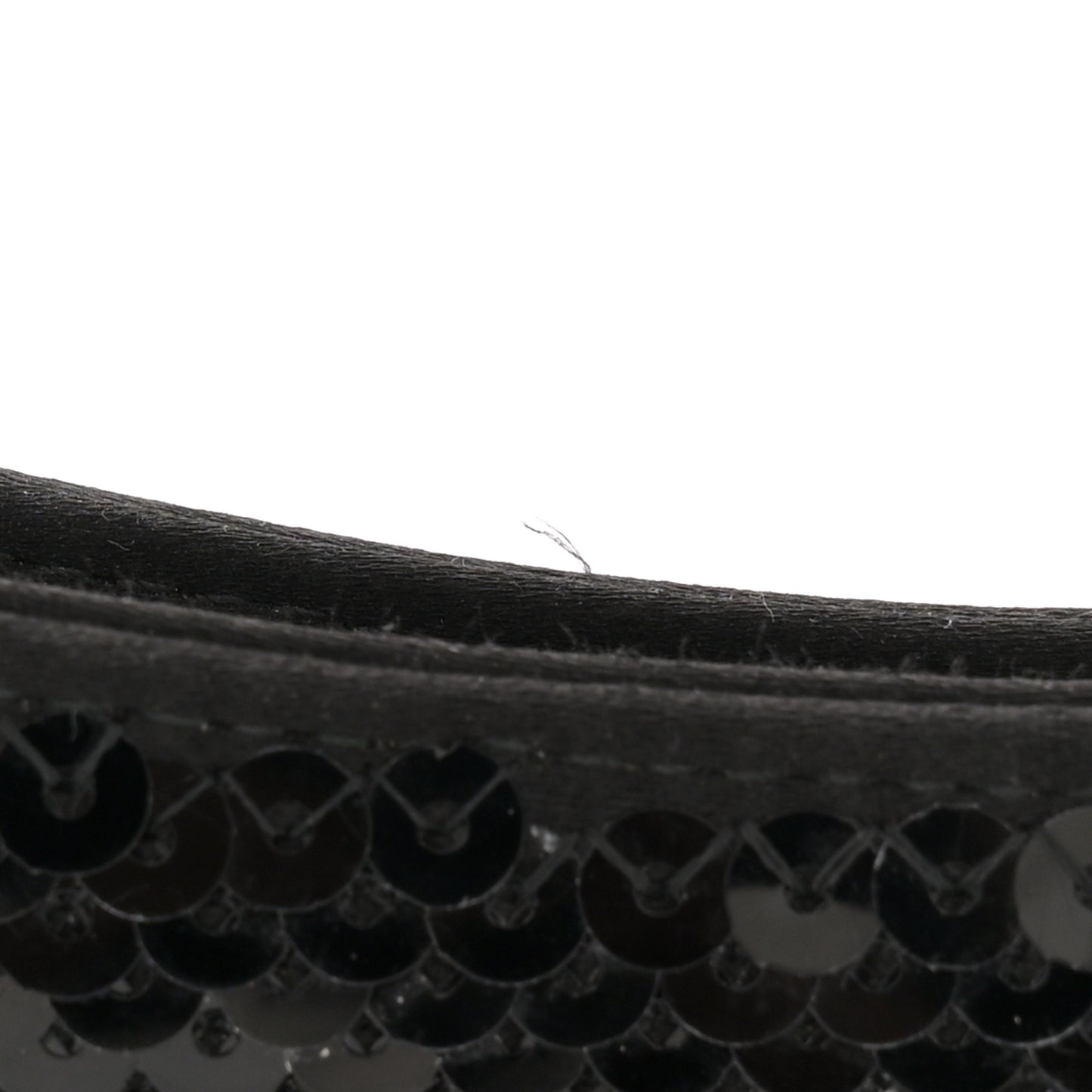 Paillettes Sequin Logo Cleo Adjustable Strap Shoulder Bag Black White
