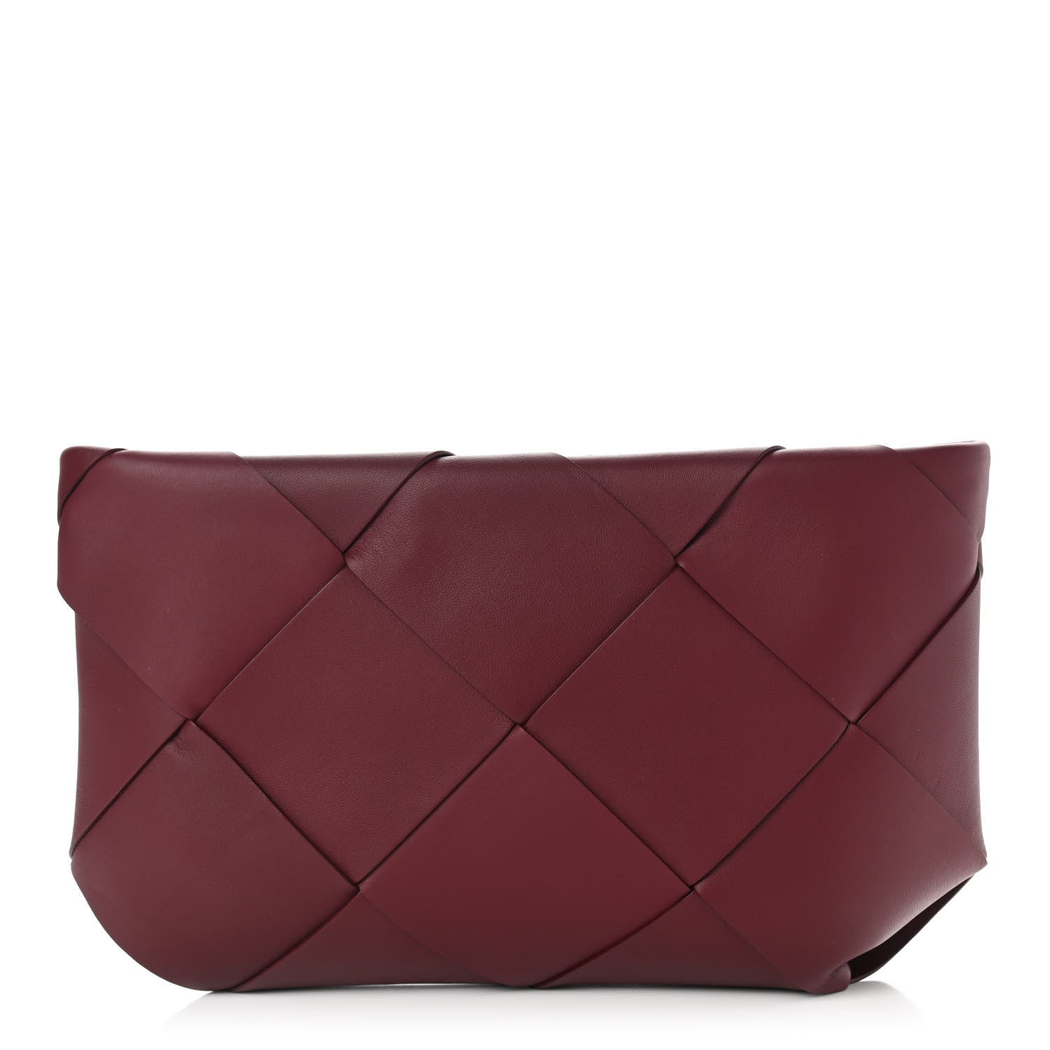Bottega Veneta Woven Nappa Clutch Red 1 of 7