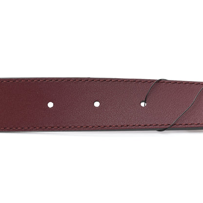 Gucci Calfskin Zumi 30mm Belt 85 34 Vintage Bordeaux 3 of 5