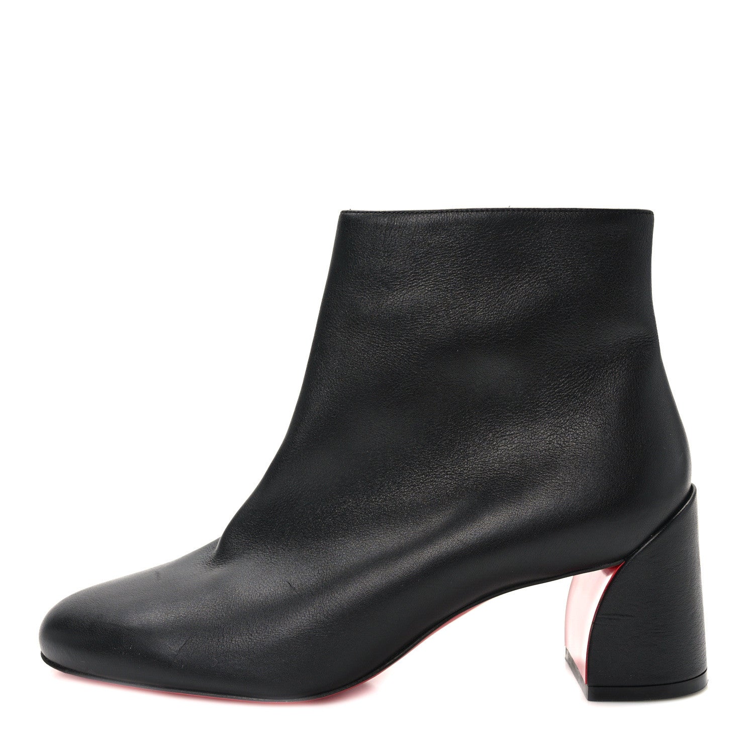 Christian Louboutin Calfskin Turela 55 Ankle Boots 38 Black 1 of 8