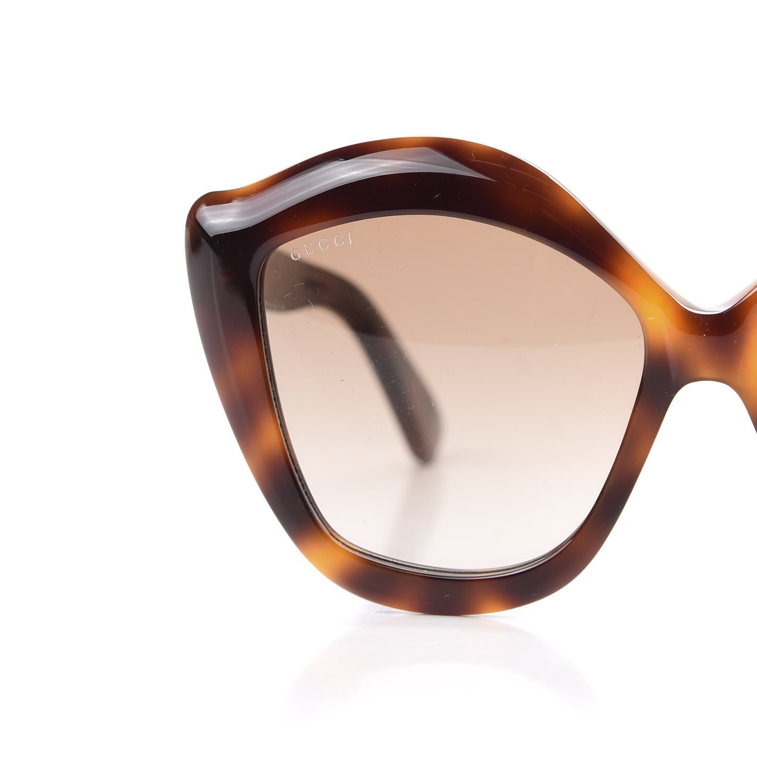 Gucci Cat Eye GG0117S Sunglasses Tortoise 7 of 8