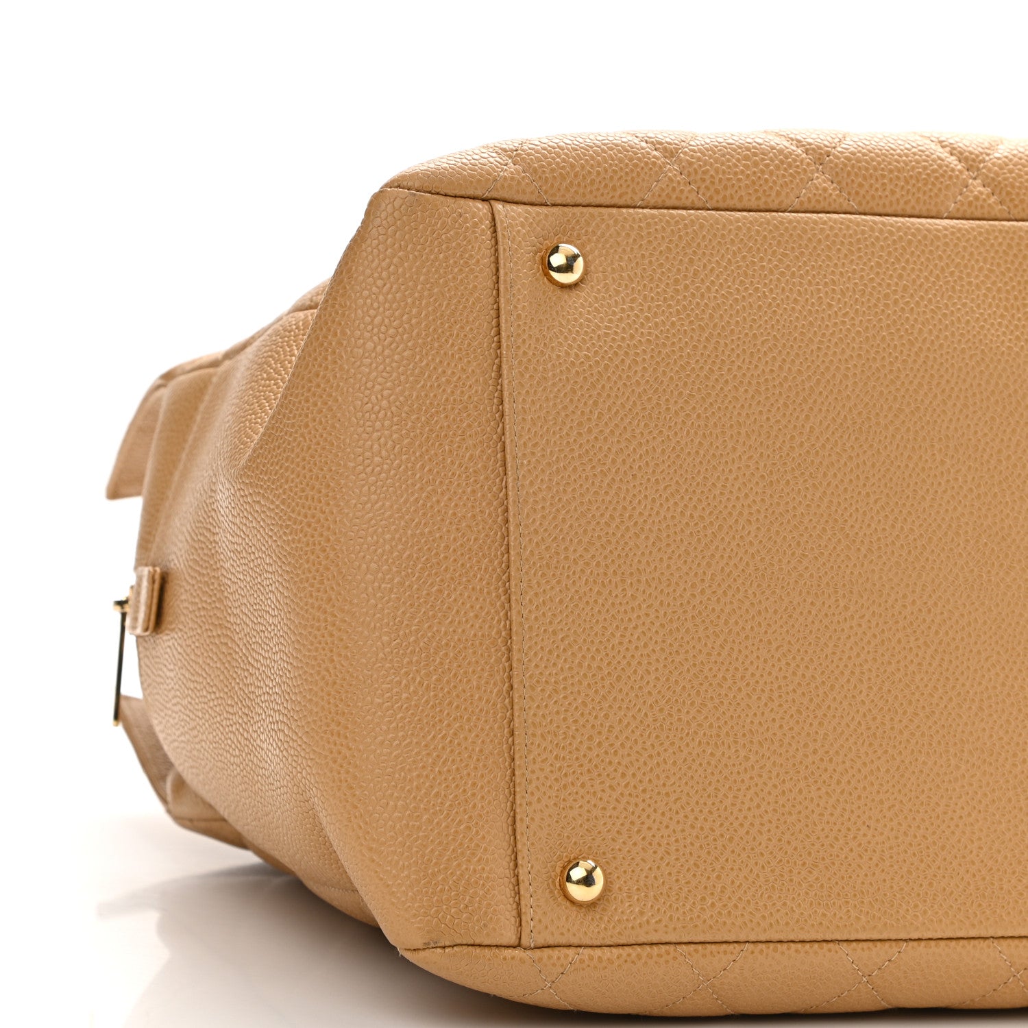 Chanel Caviar Quilted Grand Timeless Tote GTT Beige 9 of 15