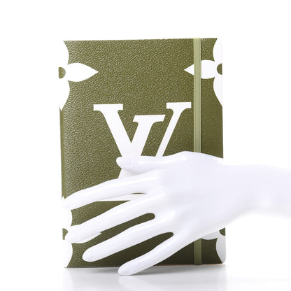 Louis Vuitton Monogram Giant Notebook Kaki Beige 2 of 6