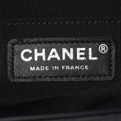 Chanel Calfskin Quilted Medium Boy Flap So Black 6 of 7