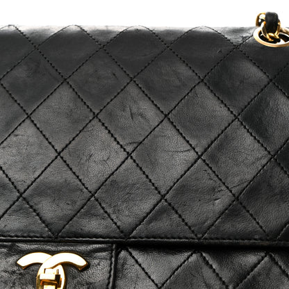 Chanel Lambskin Quilted Medium Double Flap Black 21 of 24