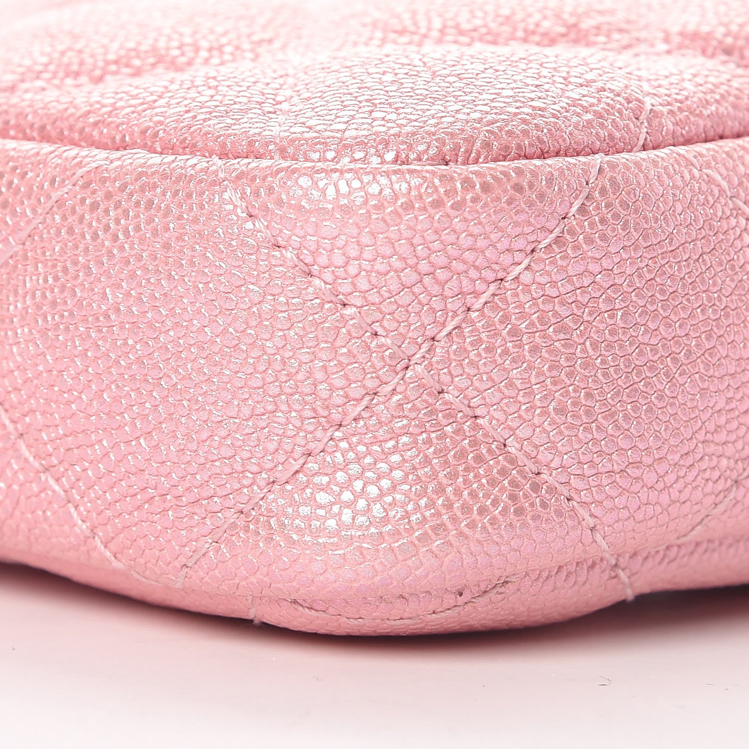 Chanel Iridescent Caviar Quilted Small Clutch With Chain Pink 12 of 13