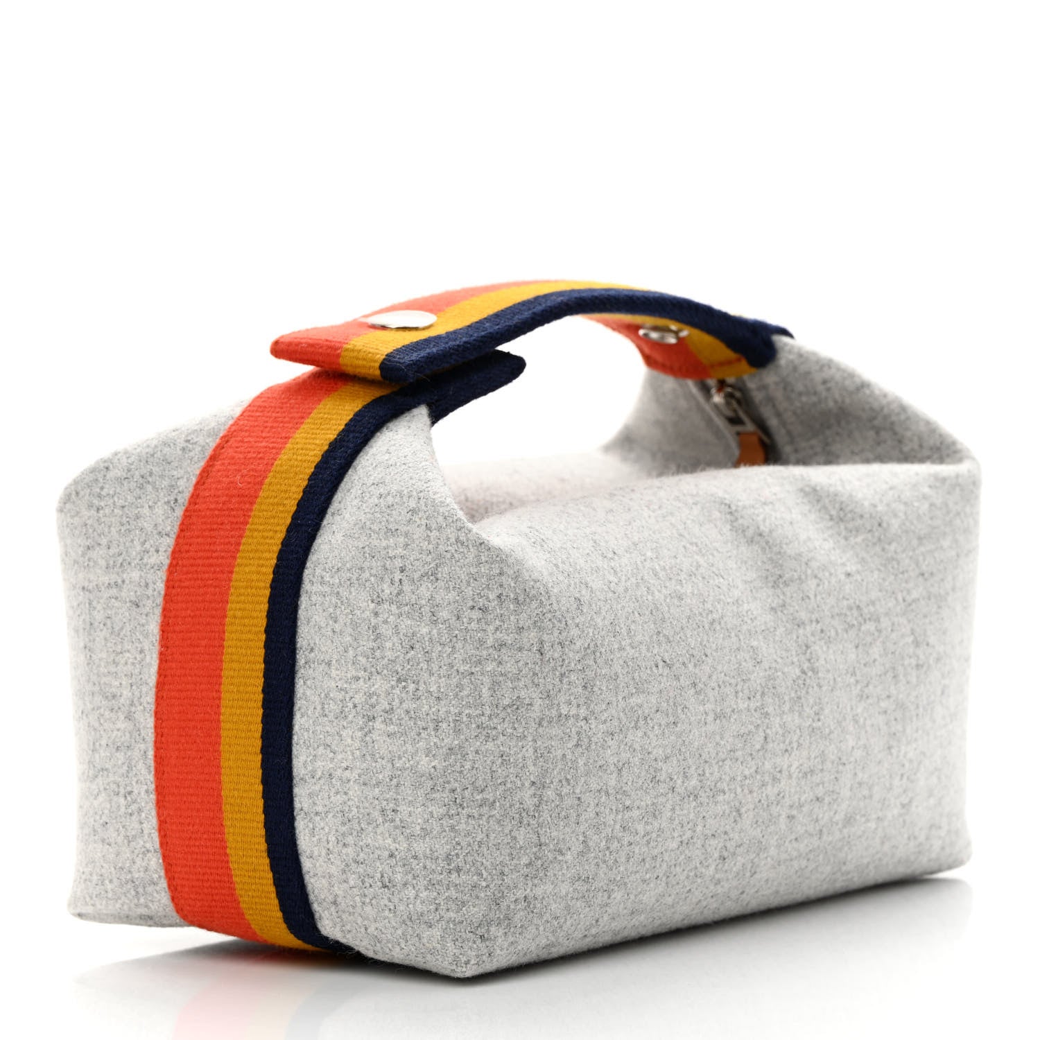 Hermes Canvas Small Bride-A-Brac Pouch Gris Flanelle 3 of 7