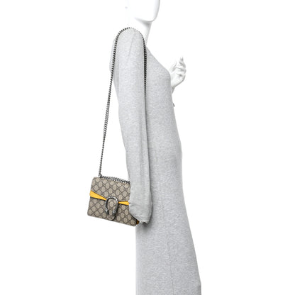 Gucci GG Supreme Monogram Mini Dionysus Shoulder Bag Yellow 2 of 14