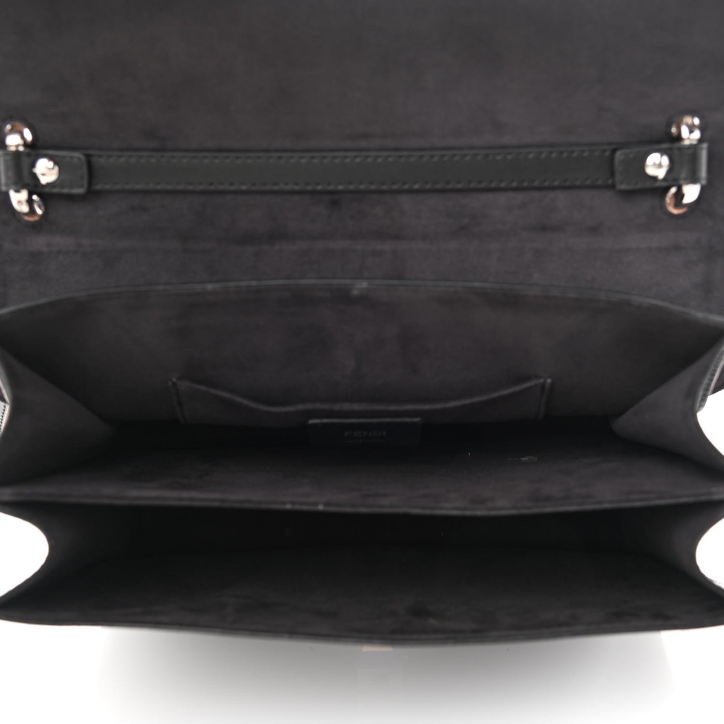 Vitello Liberty Fun Fair Embossed Scalloped Kan I Shoulder Bag Black Multicolor