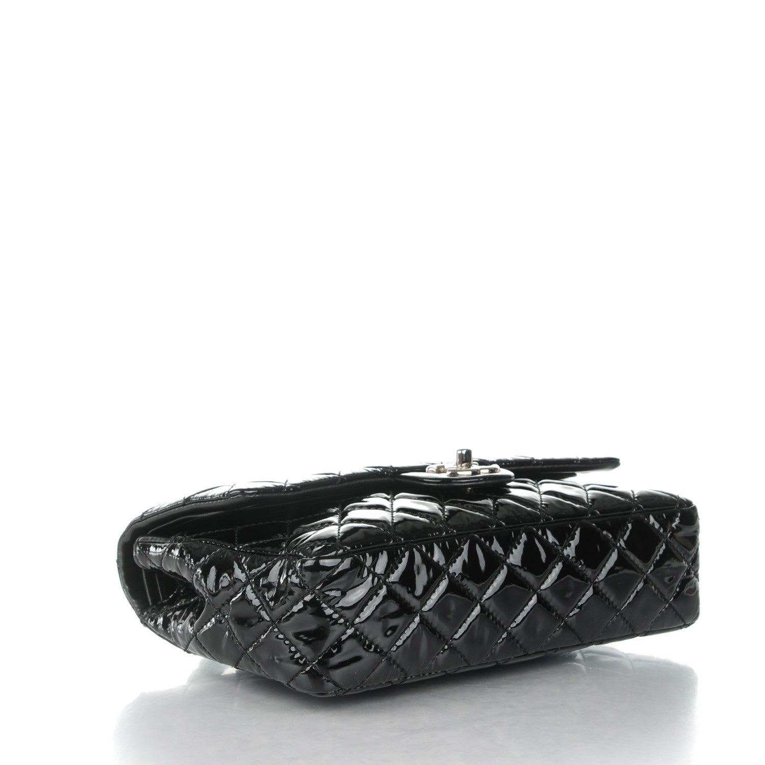 Chanel Patent Quilted Medium Double Flap Black 4 of 8