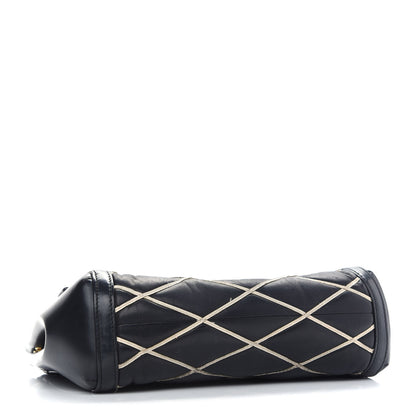 Louis Vuitton Lambskin Malletage Pochette Flap Black 4 of 14