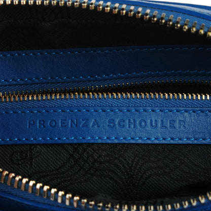 Proenza Schouler Calfskin Chain Strap Double Bag Peacock 7 of 8