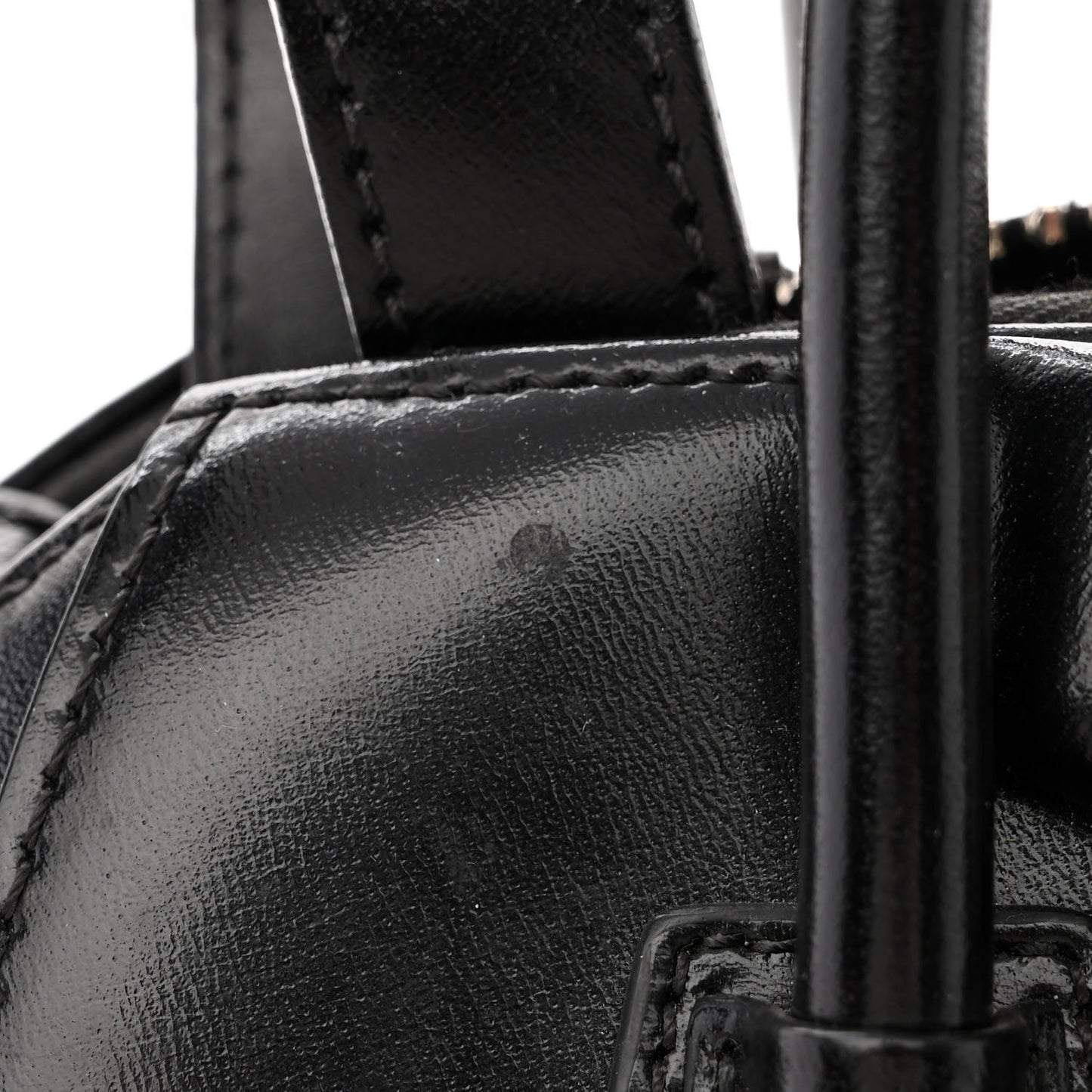 Shiny Lord Calfskin Mini Antigona Black
