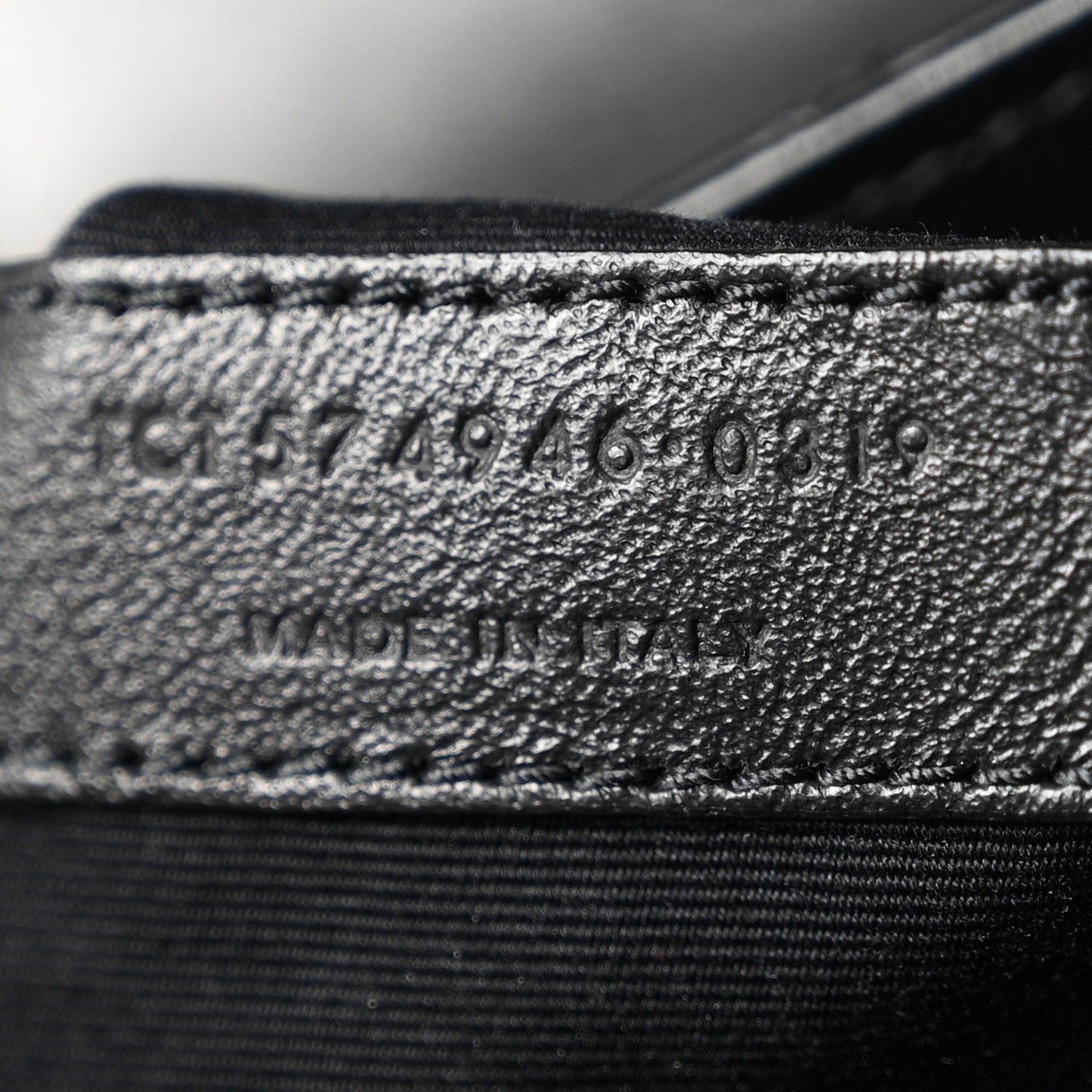 Calfskin Y Quilted Monogram Monochrome Medium Loulou Chain Satchel Black