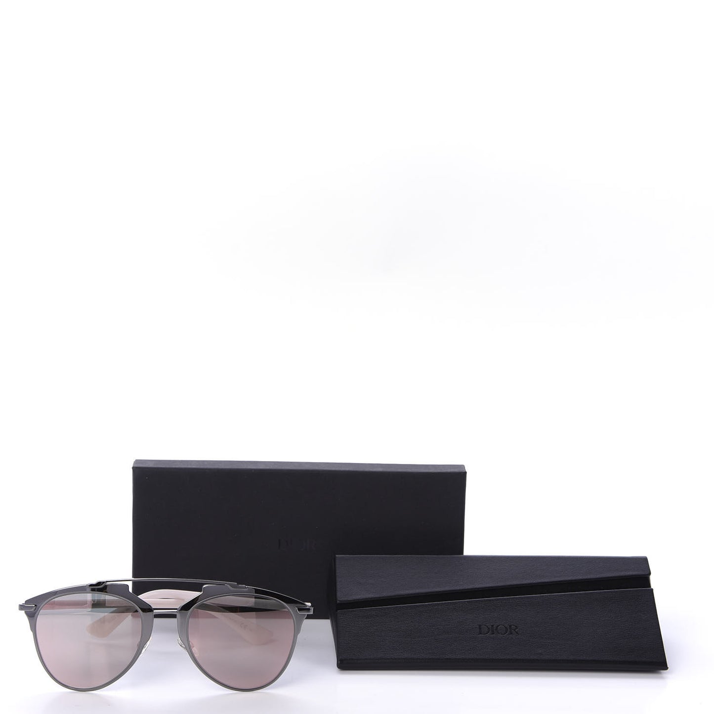 Reflected Sunglasses Black Pink