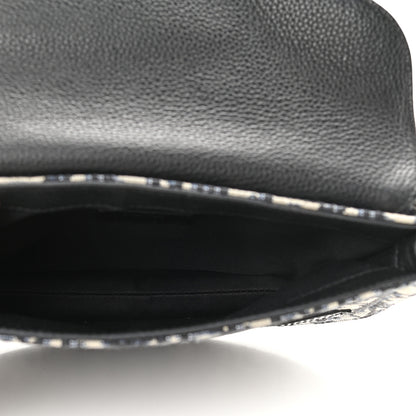 Christian Dior Oblique Saddle Messenger Pouch Beige Black 7 of 8