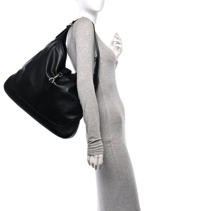 Gucci Calfskin Large Jackie 1961 Shoulder Bag Black 2 of 9