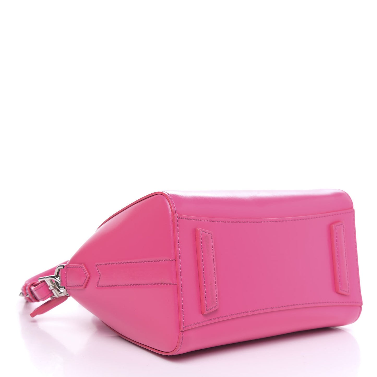 Shiny Lord Calfskin Mini Antigona Shocking Pink