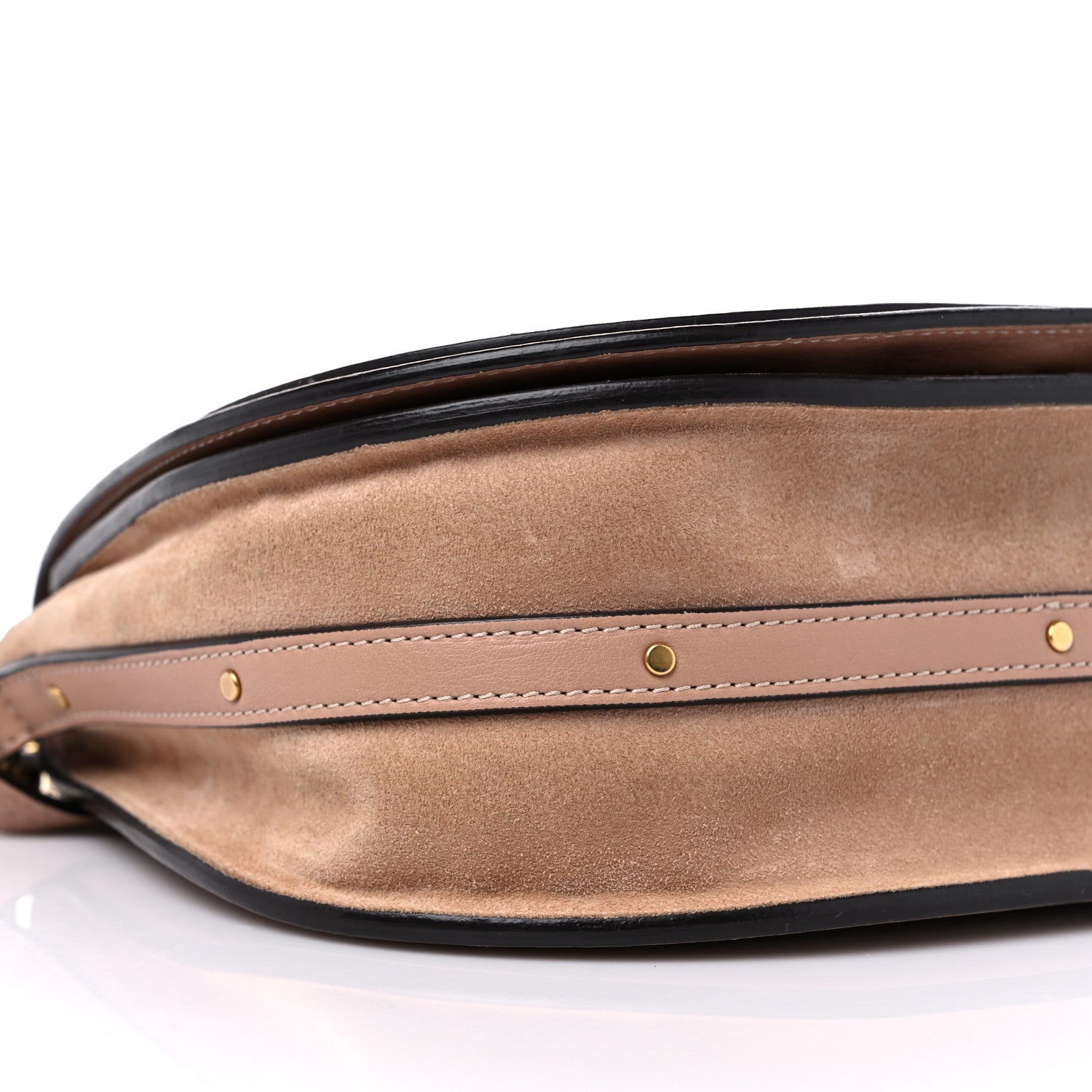 Chloe Calfskin Suede Medium Nile Bracelet Bag Biscotti Beige 9 of 16