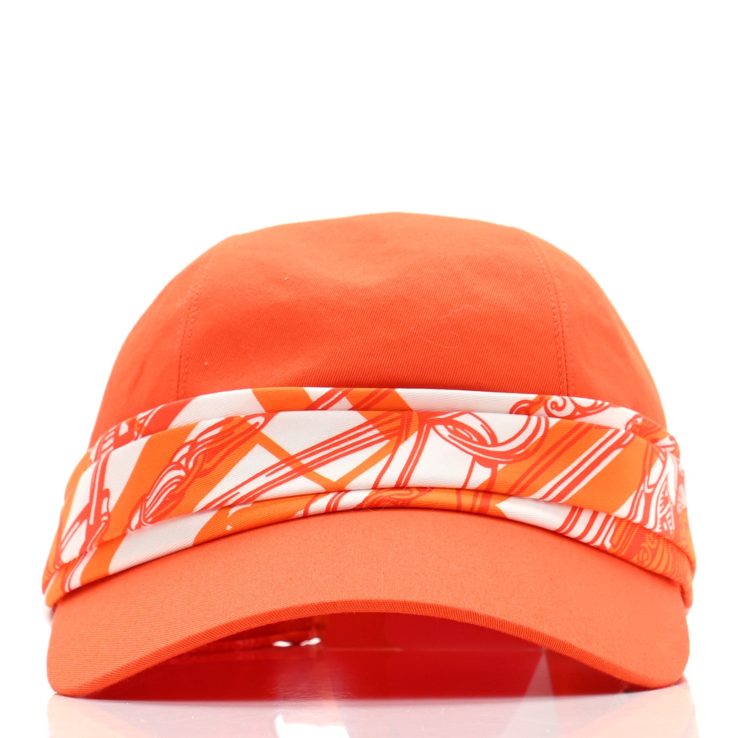 Hermes Cotton Silk Anna Cap 57 Orange 3 of 9
