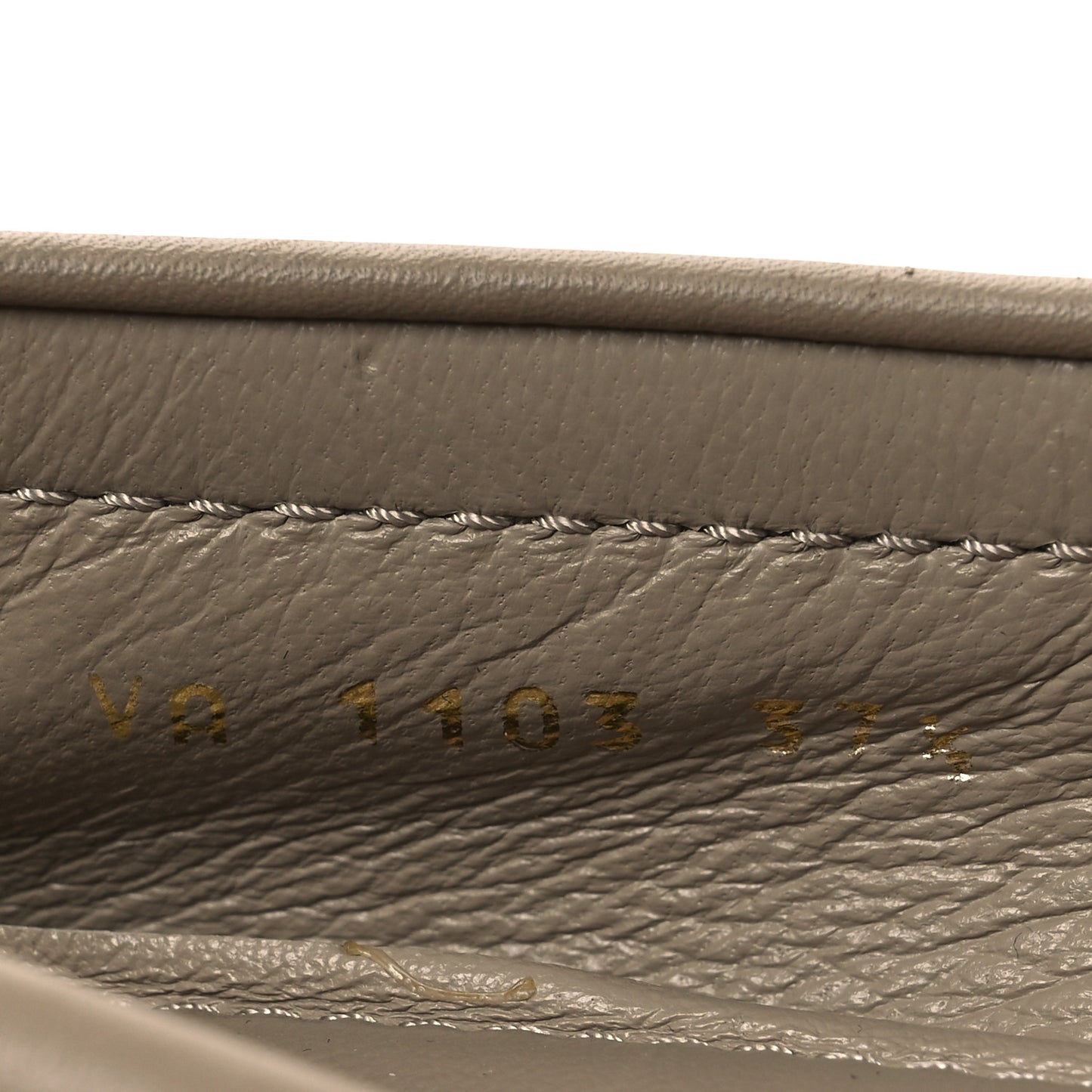 Calfskin Oxford Loafers 37.5 Beige White