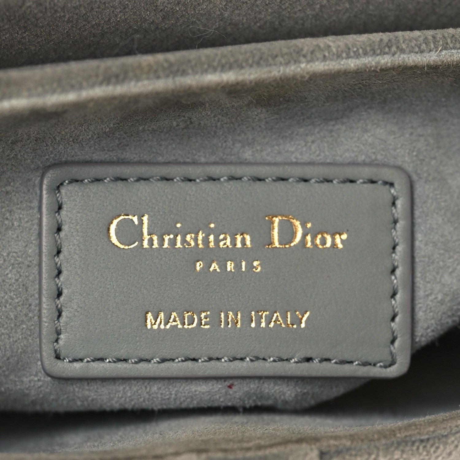 Christian Dior Velvet Crystal Mini Saddle Bag Grey 6 of 10