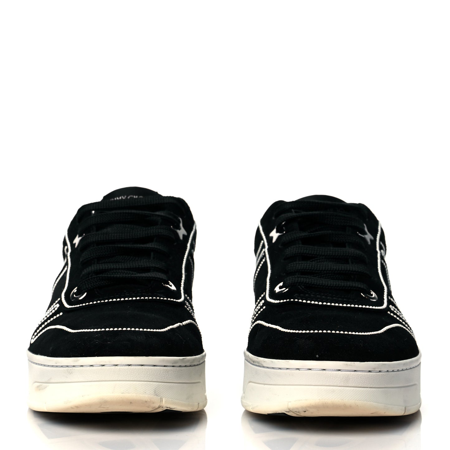 Suede Studded Hawaii Low Top Sneakers 41 Black