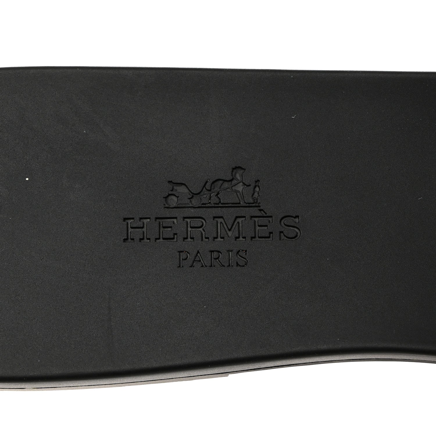 Hermes Rubber Aloha Sandals 36 Black 6 of 8