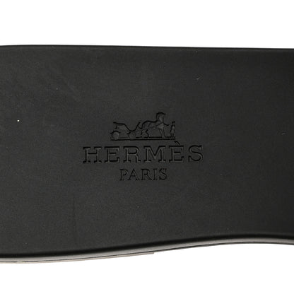 Hermes Rubber Aloha Sandals 36 Black 6 of 8