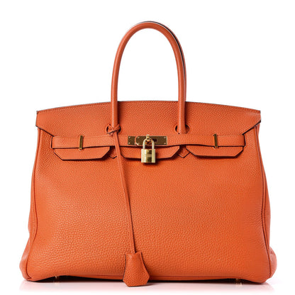 Hermes Togo Birkin 35 Orange 1 of 36