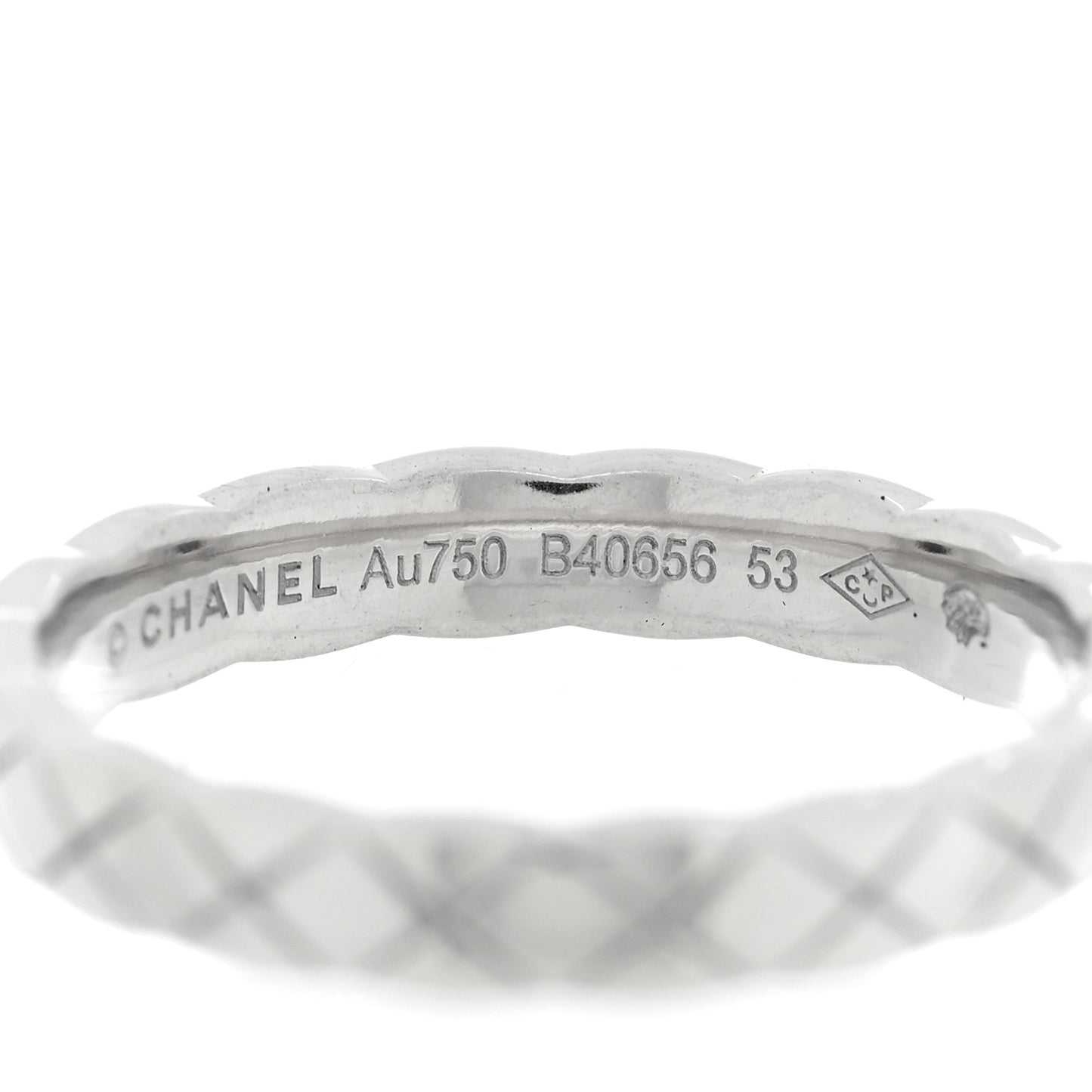18K White Gold Mini Coco Crush Ring 53 6.5