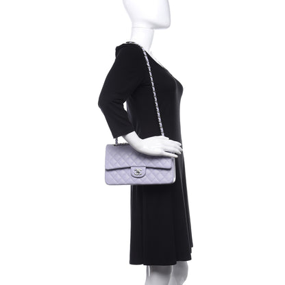 Chanel Caviar Quilted Medium Double Flap Light Purple 2 of 9