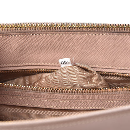 Prada Saffiano Medium Galleria Double Zip Tote Cammeo 9 of 18