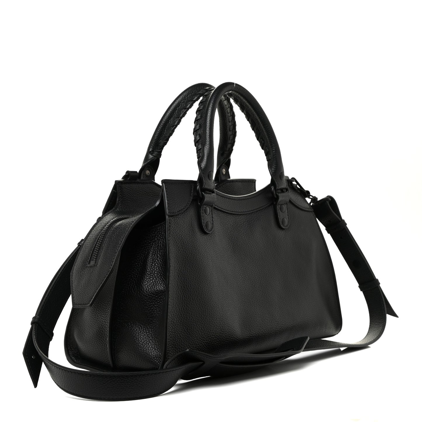 Grained Calfskin Neo Classic Black Hardware S City Black