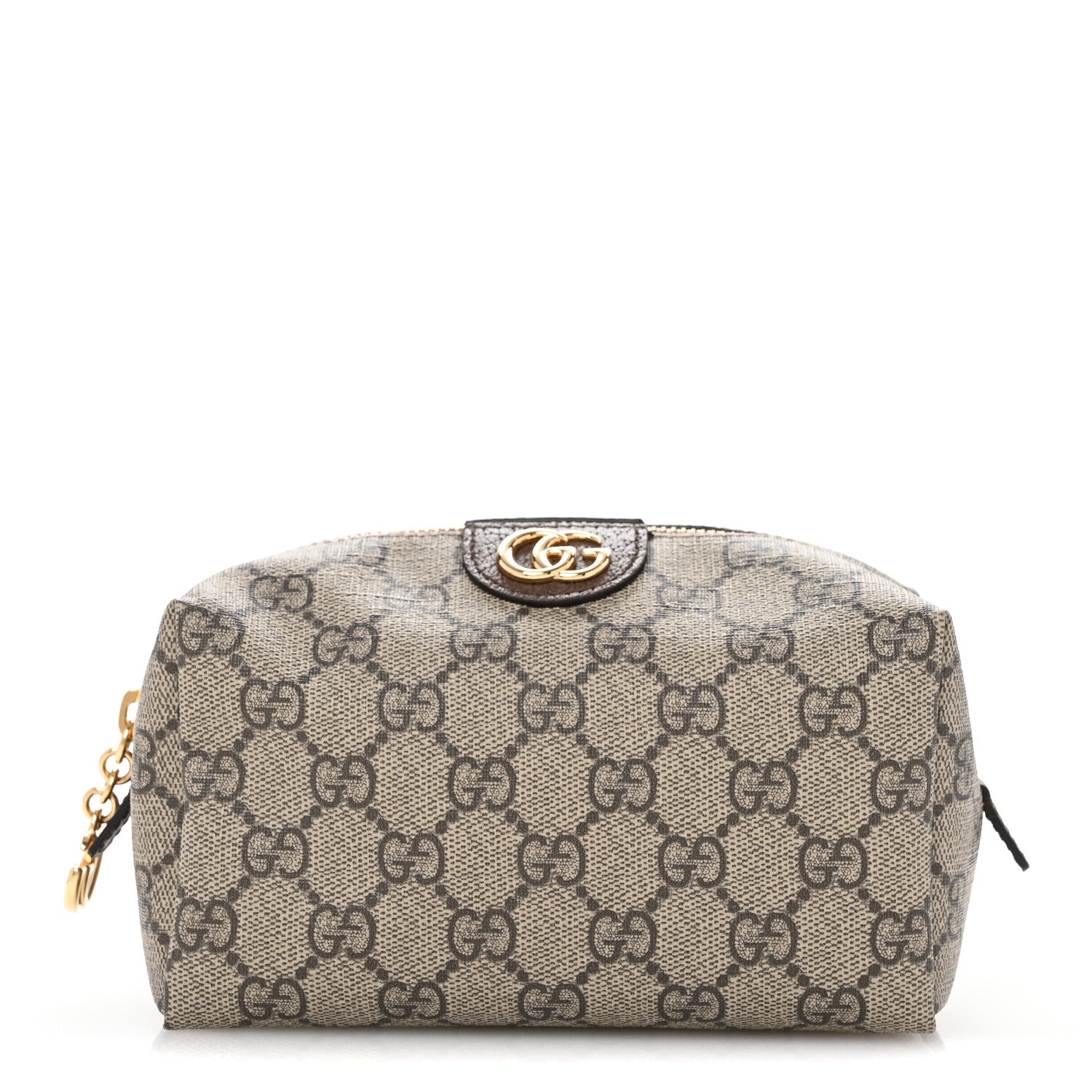 Gucci Soft GG Supreme Monogram Calfskin Medium Ophidia Cosmetic Case Beige Ebony New Acero 1 of 8